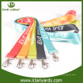 Polyester custom mysterious clear logo surf lanyards